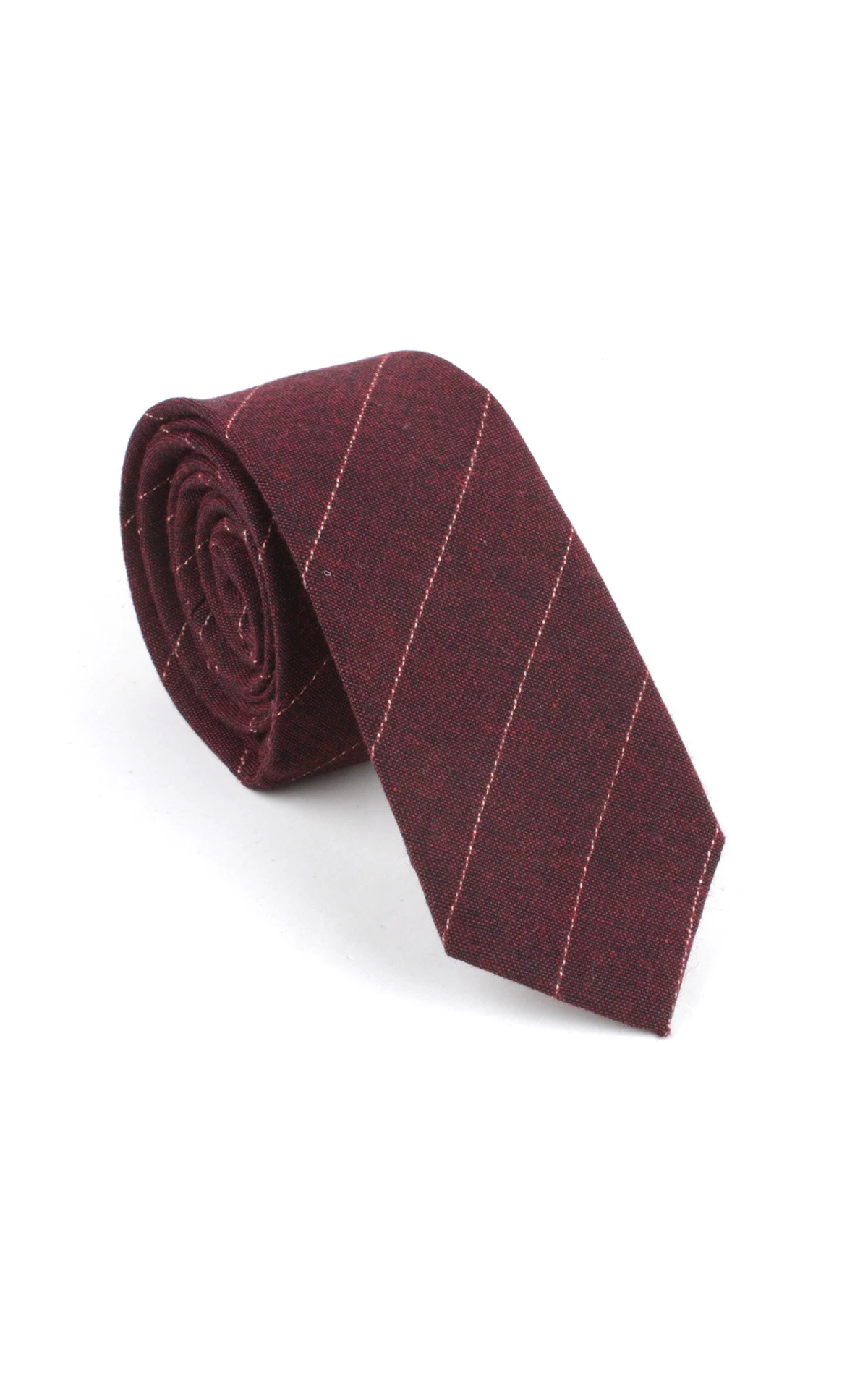 Plain Cotton Skinny Tie-8 Color Options