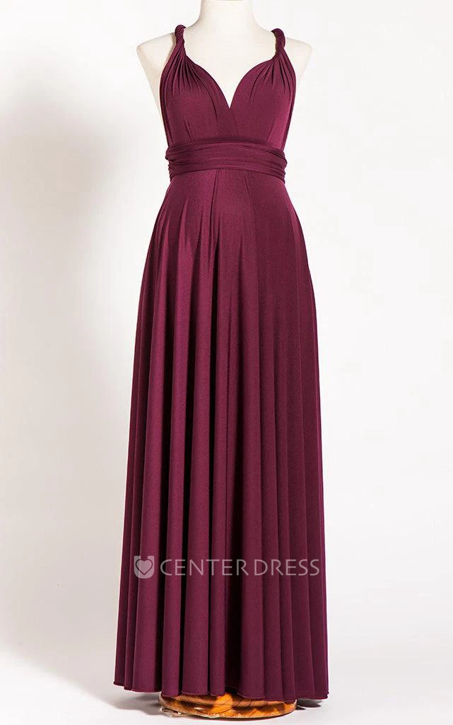 Marsala Maternity Infinity Long Convertible Dress