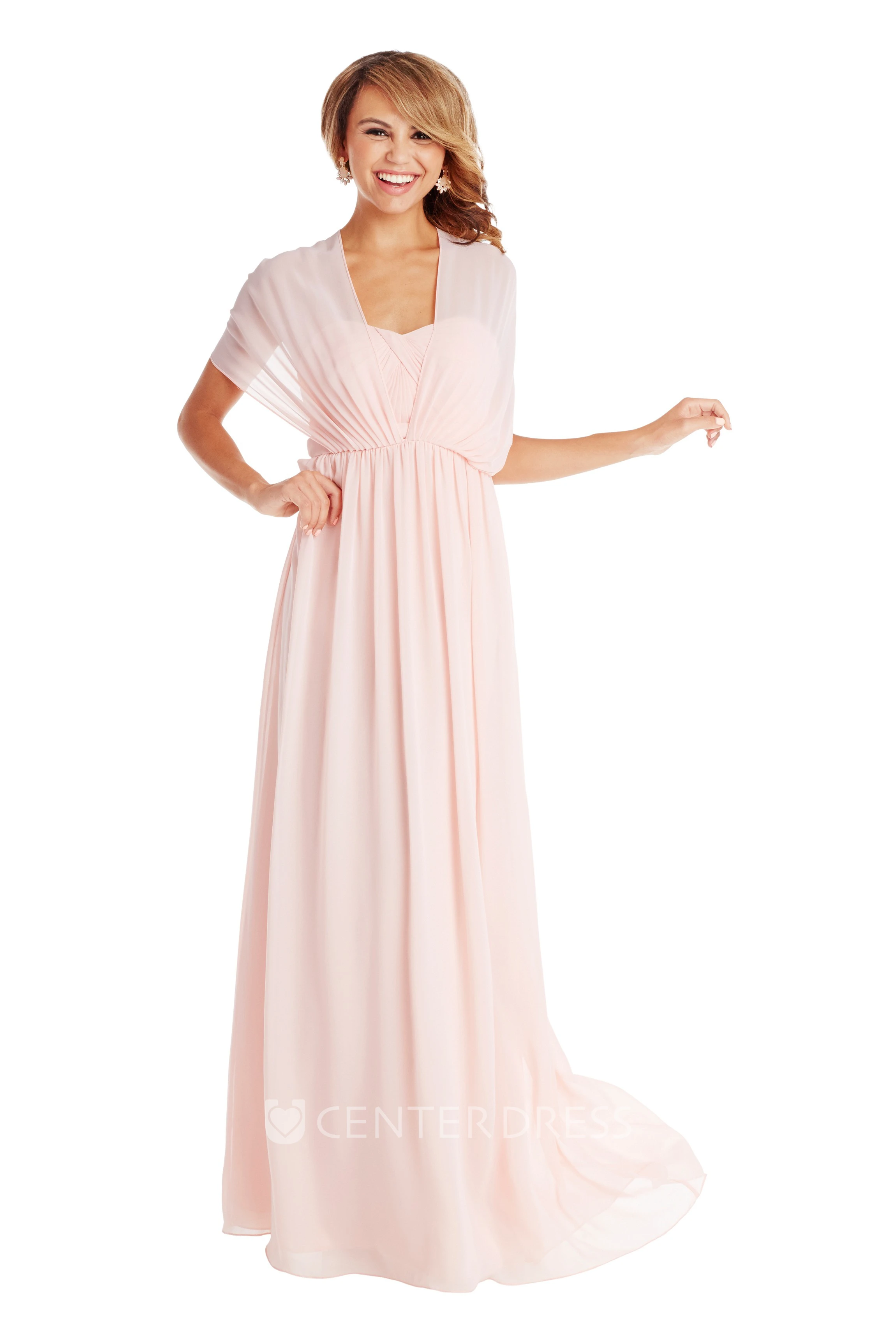 Sleeveless Sweetheart Ruched Chiffon Muti-Color Convertible Bridesmaid Dress With Pleats