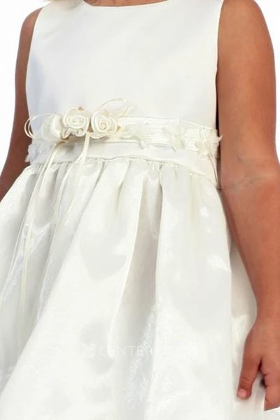 Floral Floral Organza&Satin Flower Girl Dress