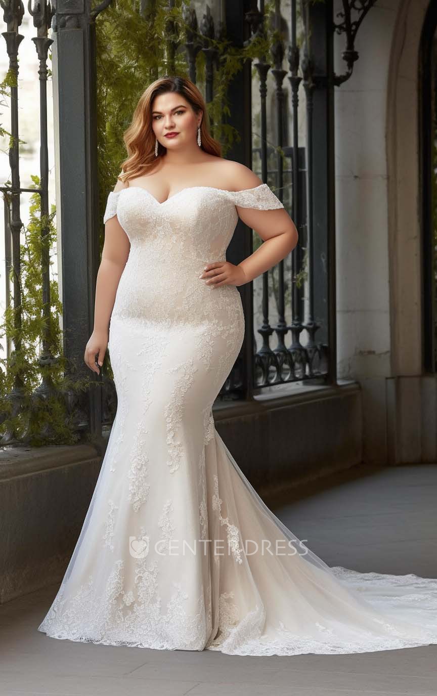 Cheap plus size mermaid wedding dresses best sale