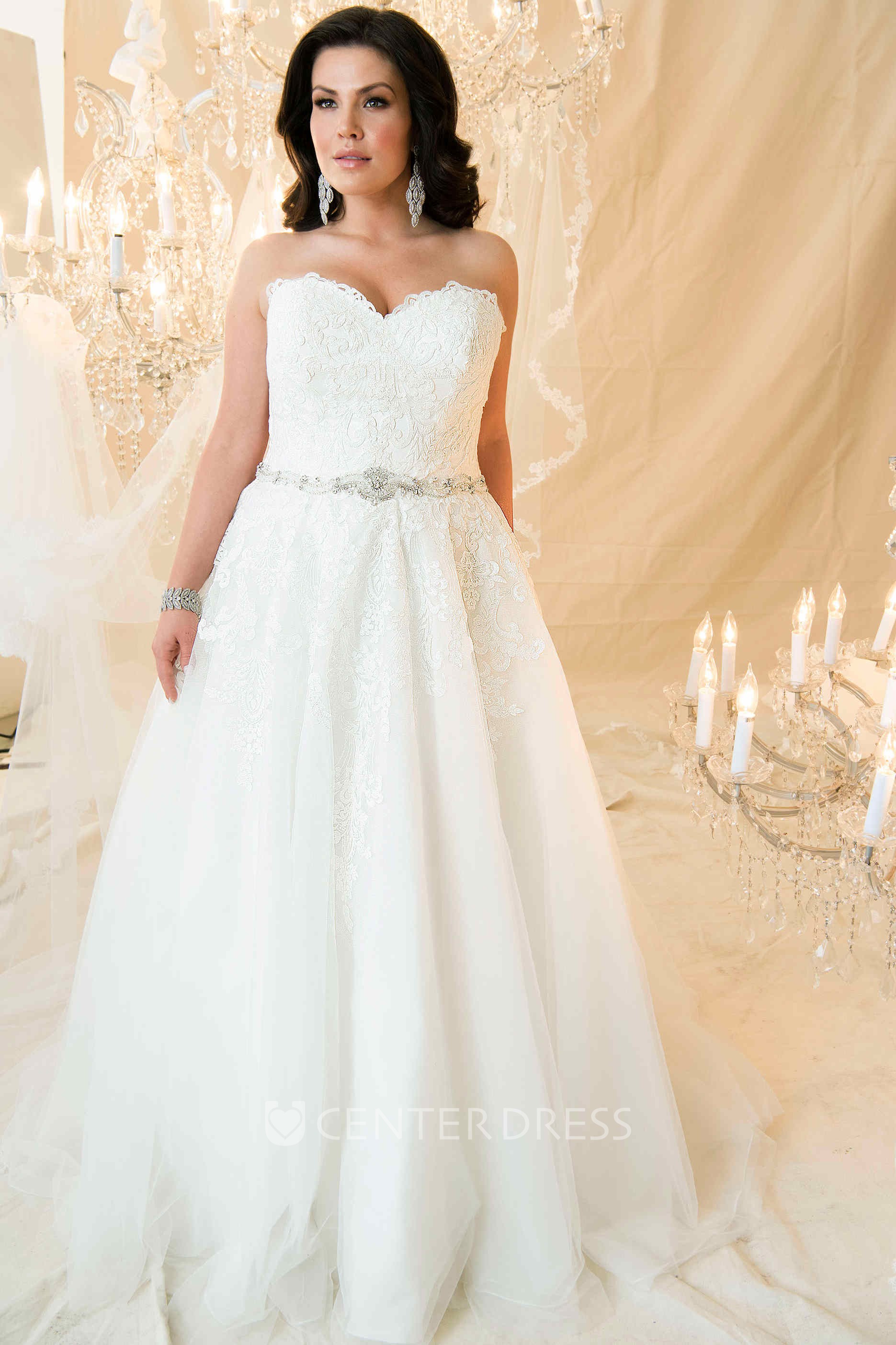 Plus size wedding clearance dresses with corset back