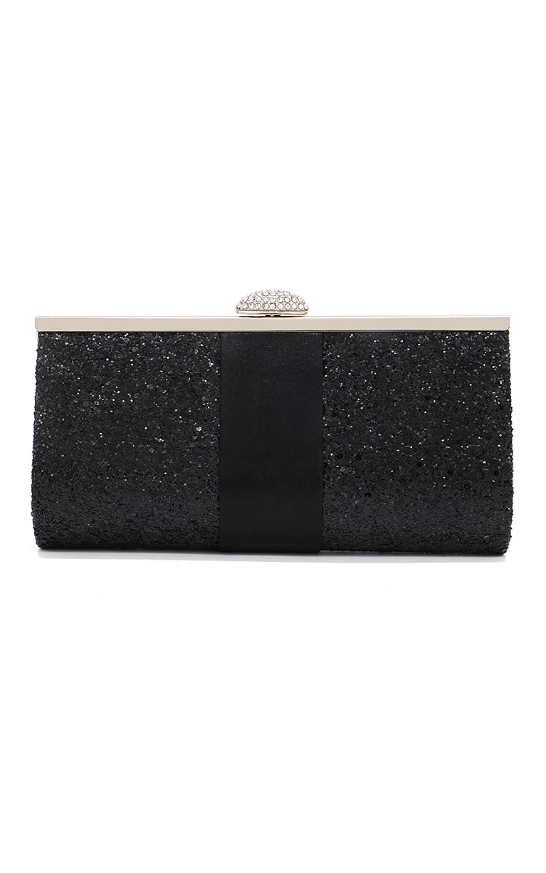 Sparkling Top Clasp Minaudiere