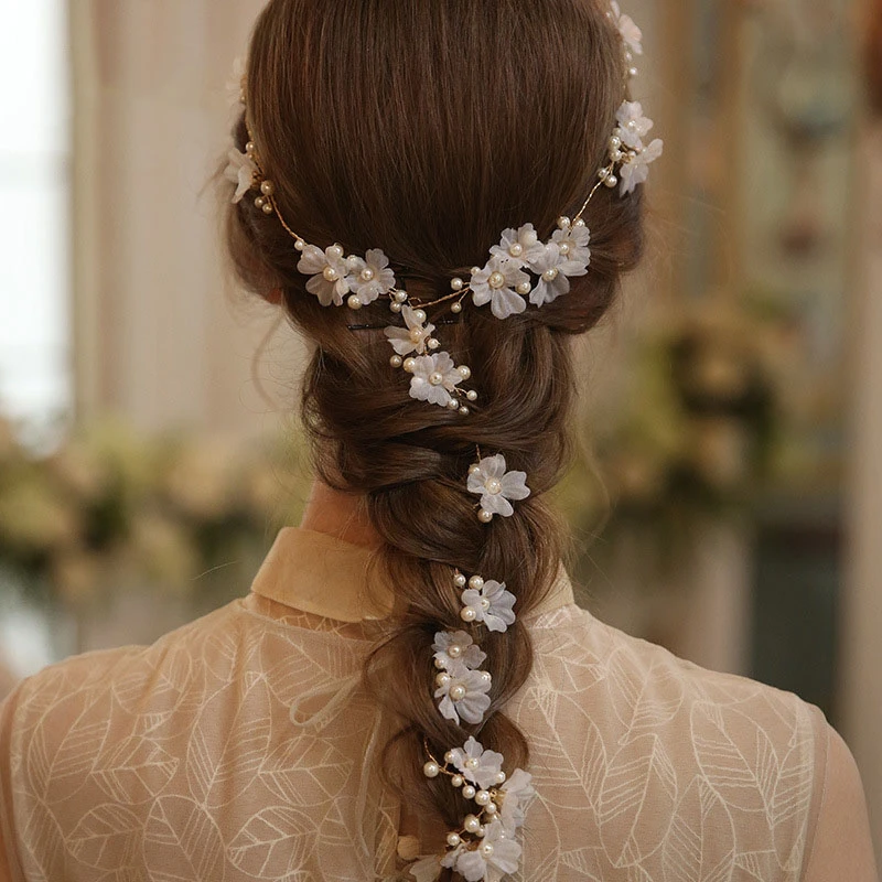 Charming Alloy Flower Headbands and Rings with Crystal