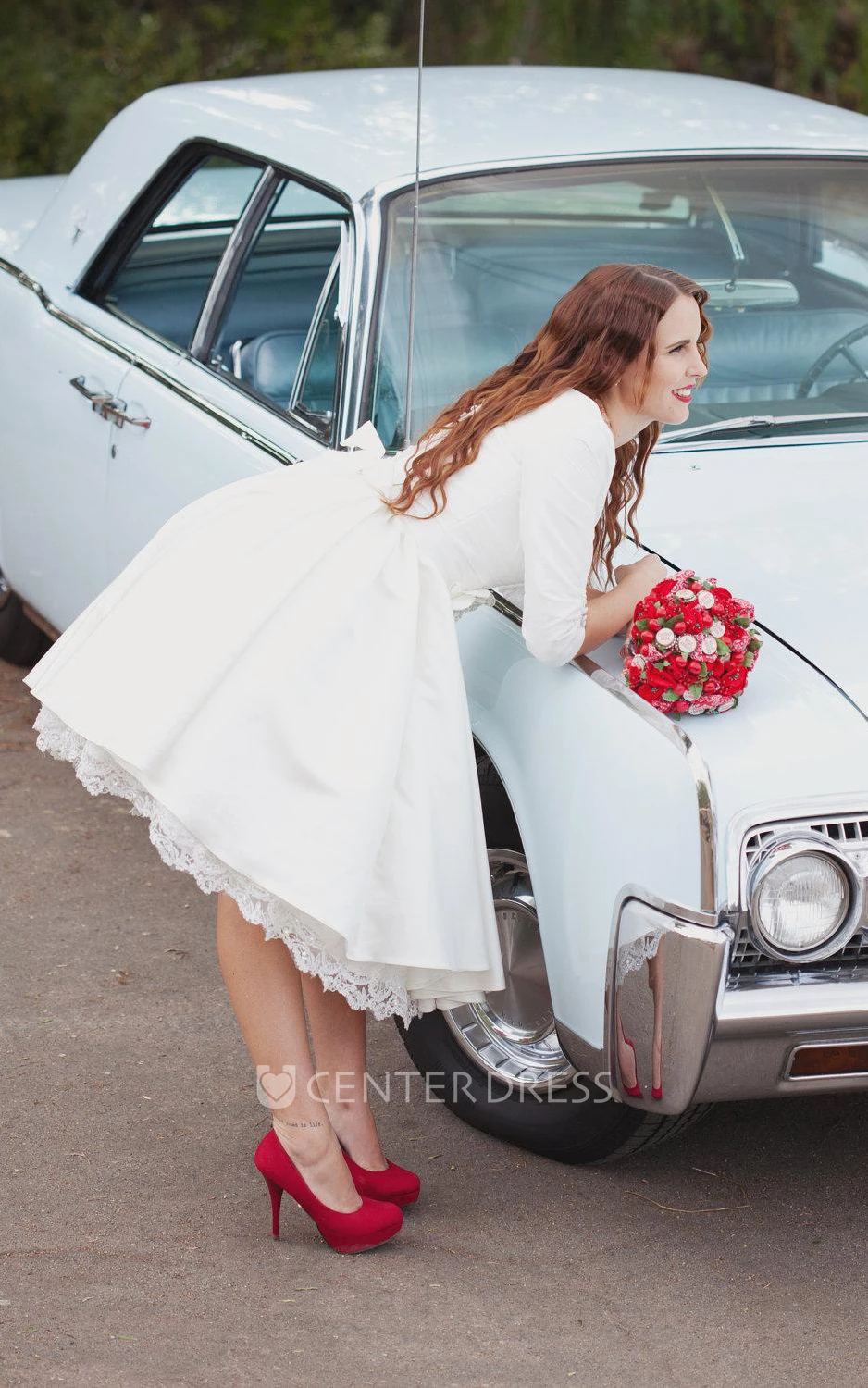 Short Wedding With Sleeves And Pockets Janie Jones Dress