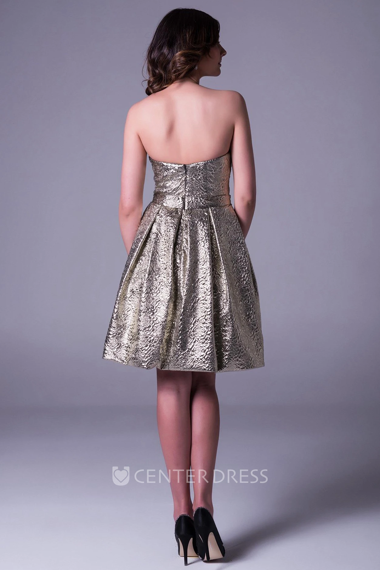 A Line Sleeveless Sweetheart Short Mini Prom Dress