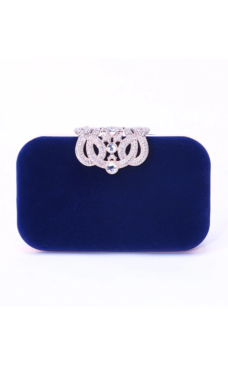 Flannel Crystal Clutch