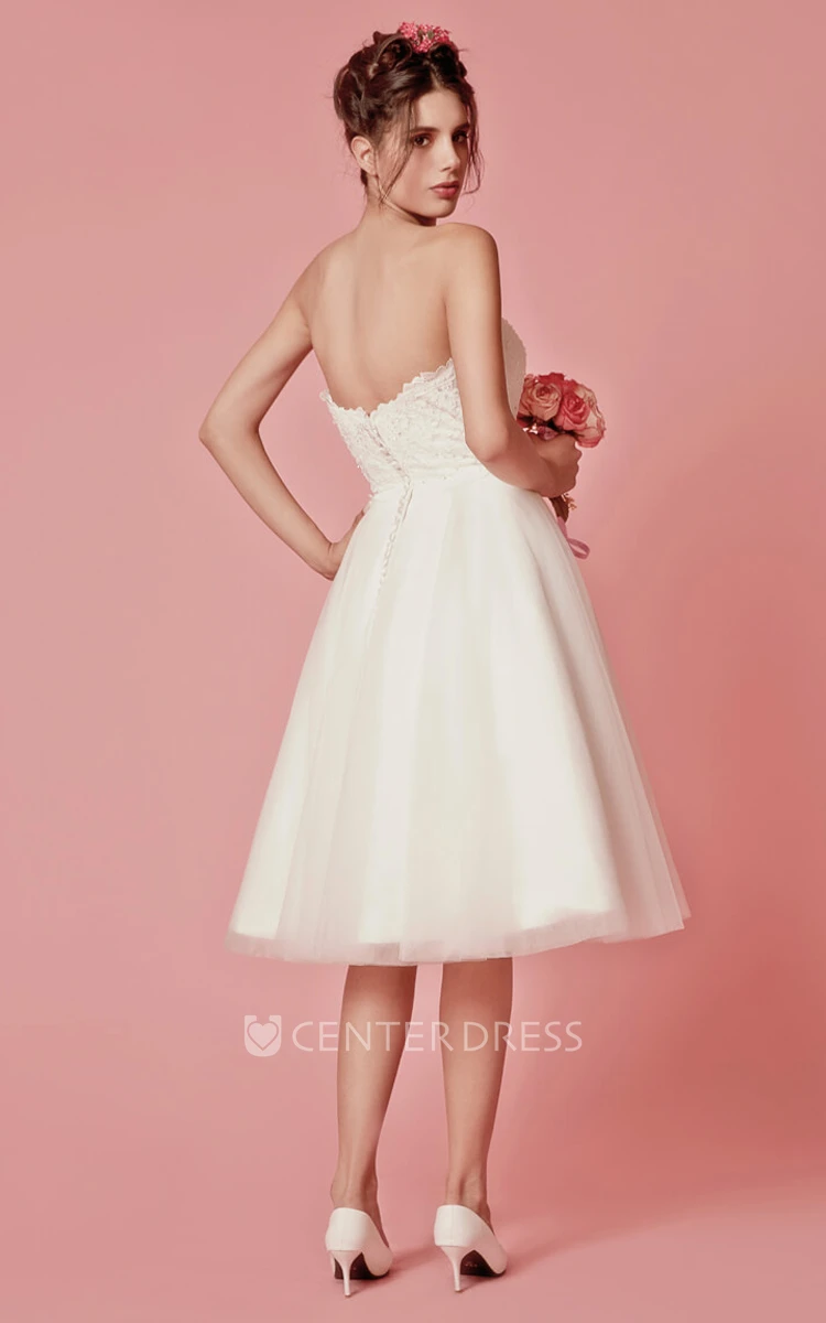 Cap Sleeved A-Line Knee Length Winter Wedding Dress With Jacket