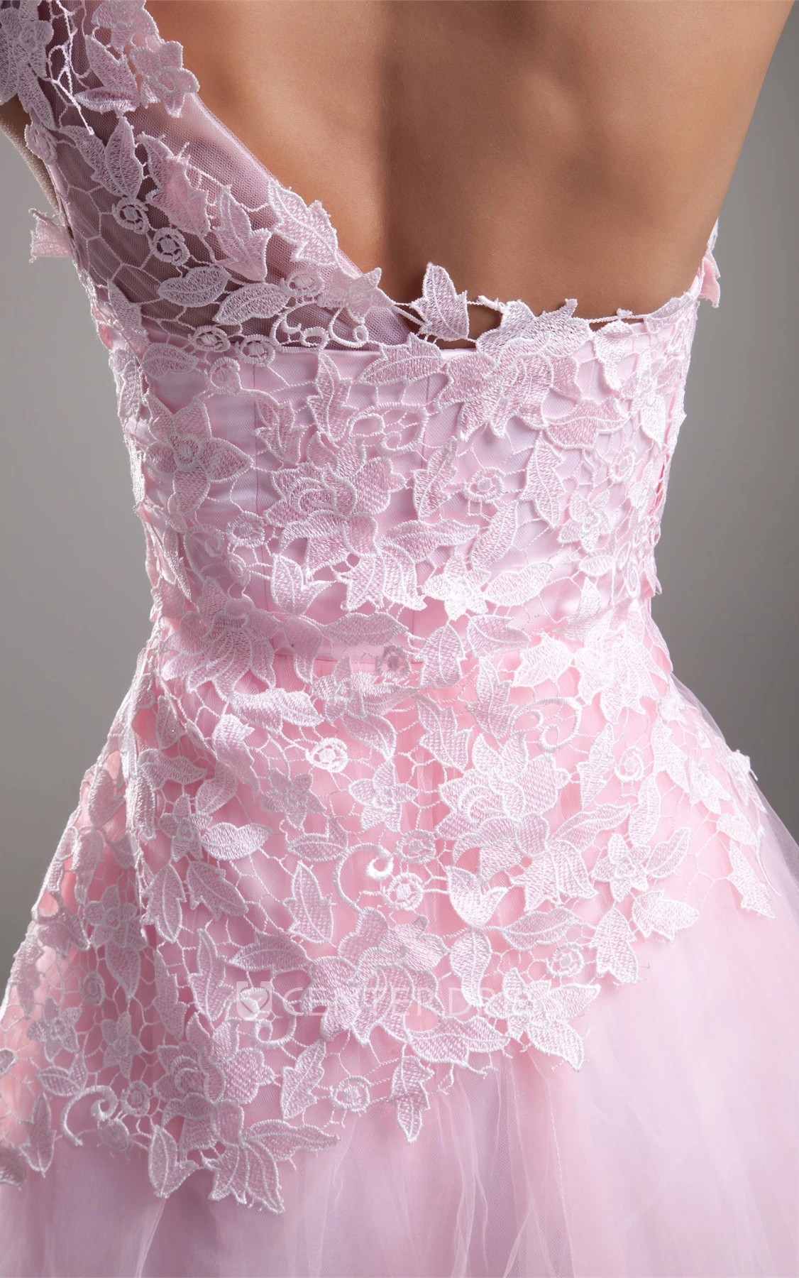 Noble Appliqued Mini One Shoulder a Line Sleeveless Special Occasion Dresses