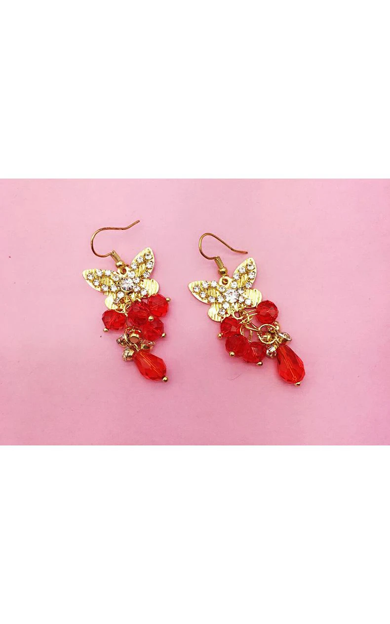 Bride Red Headdress Hair Ornaments Chinese Cheongsam Wedding Accessories Plate Hairpin U-Shaped Clip