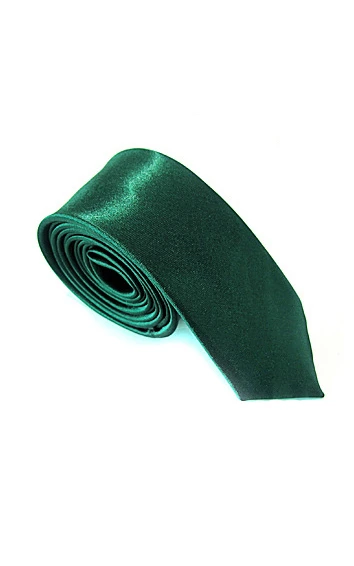 Plain Satin Skinny Tie-16 Color Options