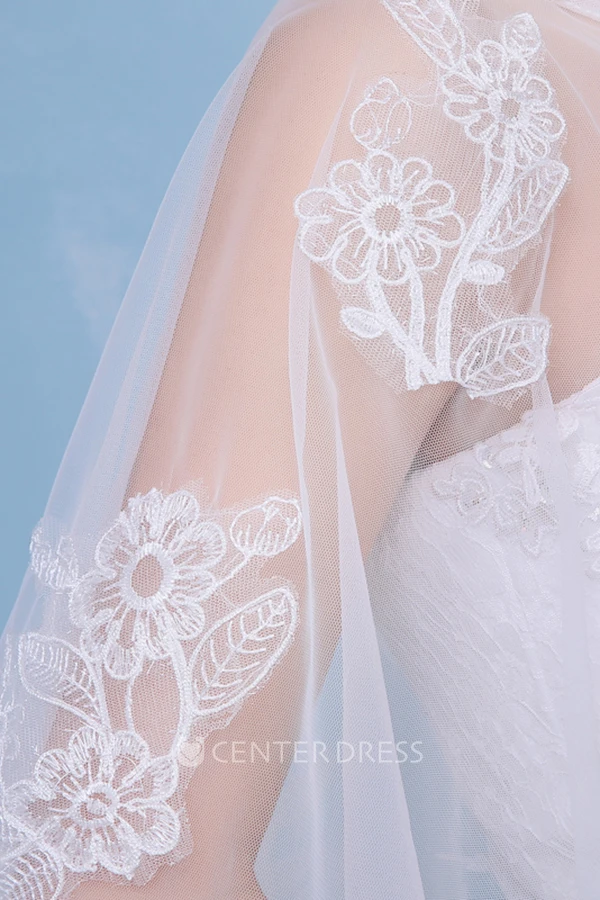 New Lace Diamond Cape Round Neck Set Of White Shawl