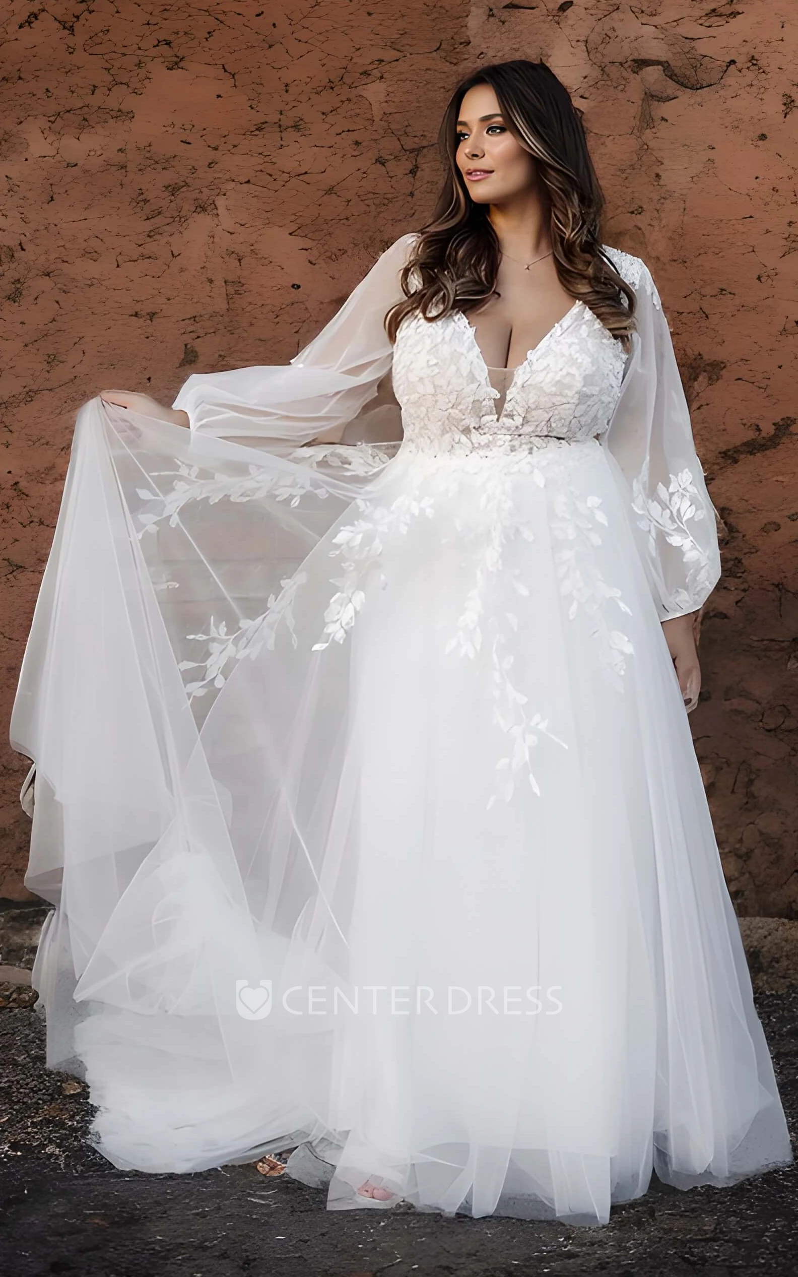 Outdoor Wedding Dresses Plus Size