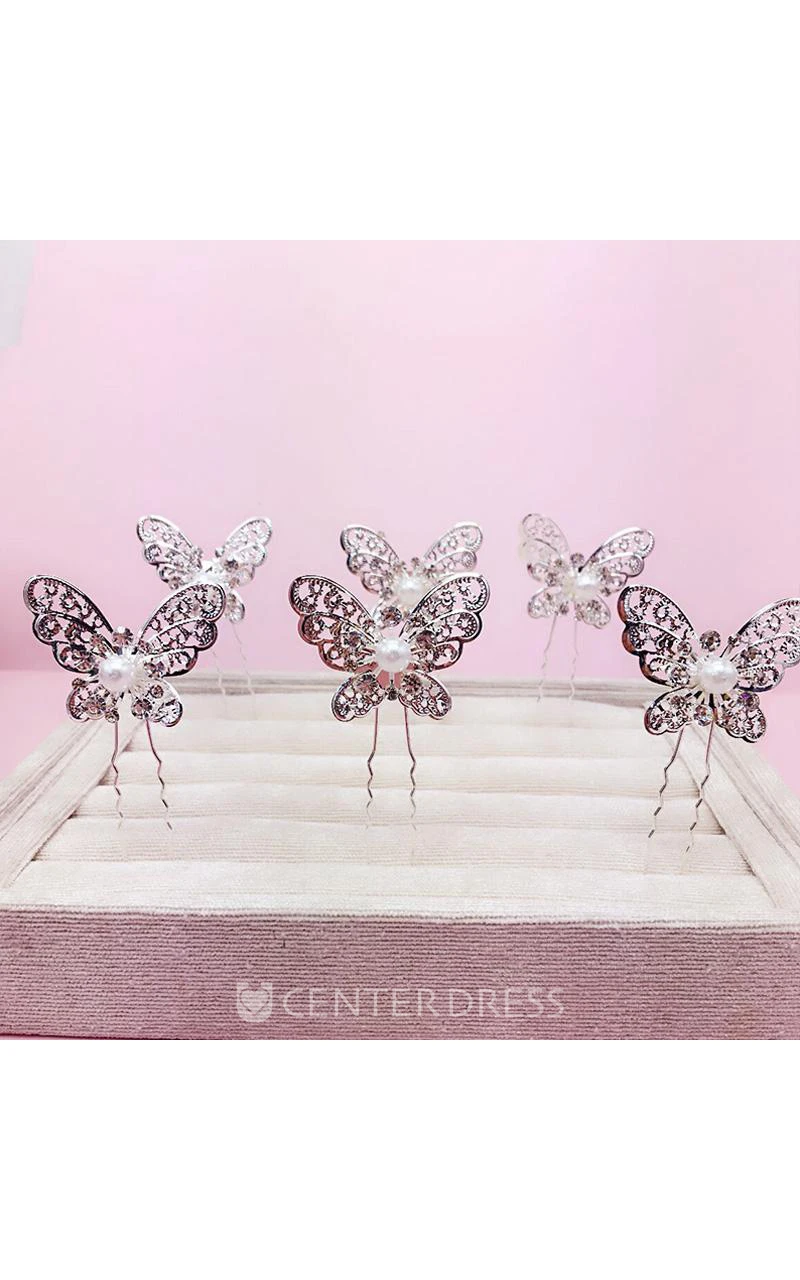 Bride Red Headdress Hair Ornaments Chinese Cheongsam Wedding Accessories Plate Hairpin U-Shaped Clip