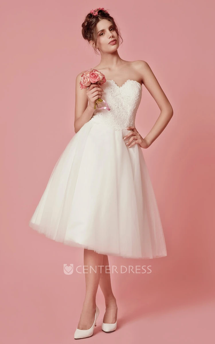 Cap Sleeved A-Line Knee Length Winter Wedding Dress With Jacket