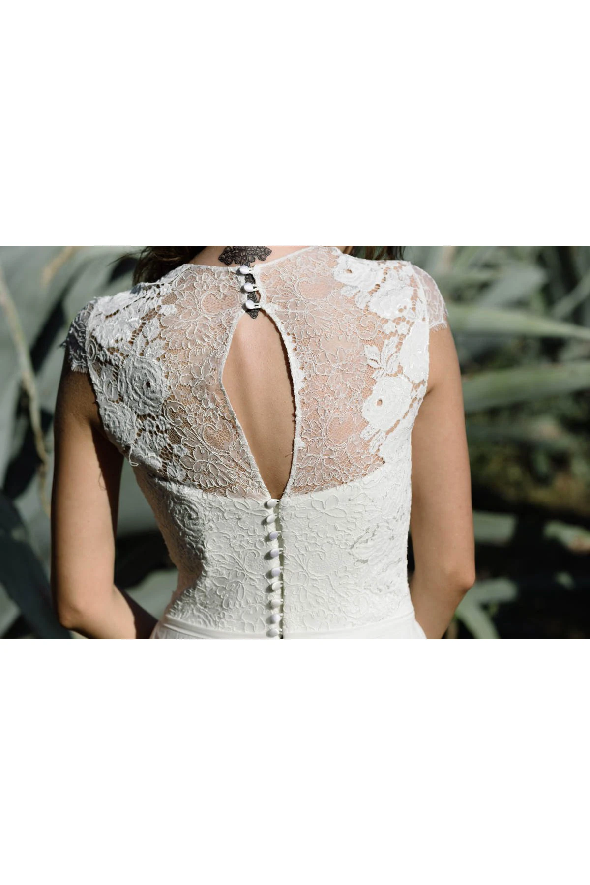 Inspired Bridal Gown With Sweep/Brush Train And Lace Top