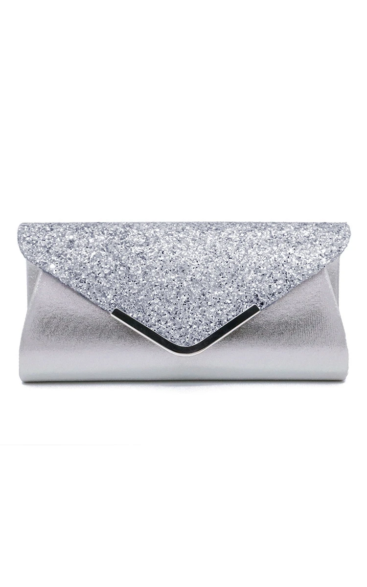 Sequin Flap Envelope Clutch