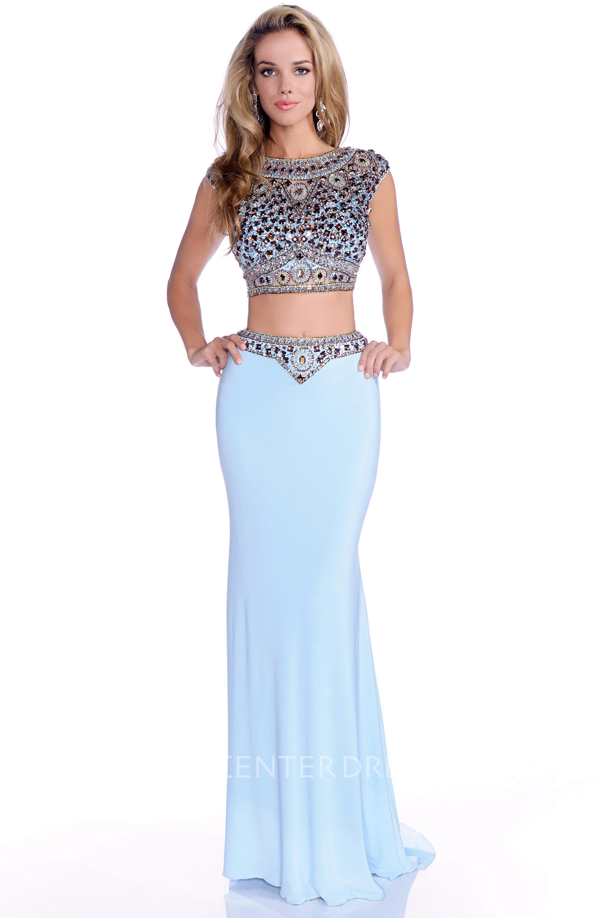 Cropped Top Prom Dresses