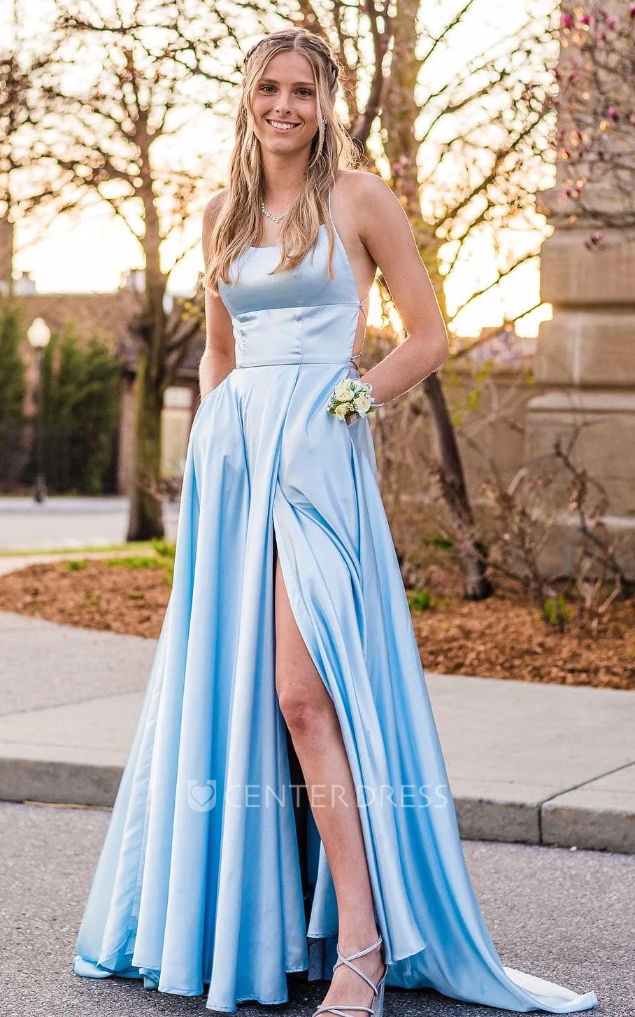 Sleeveless Evening Gown