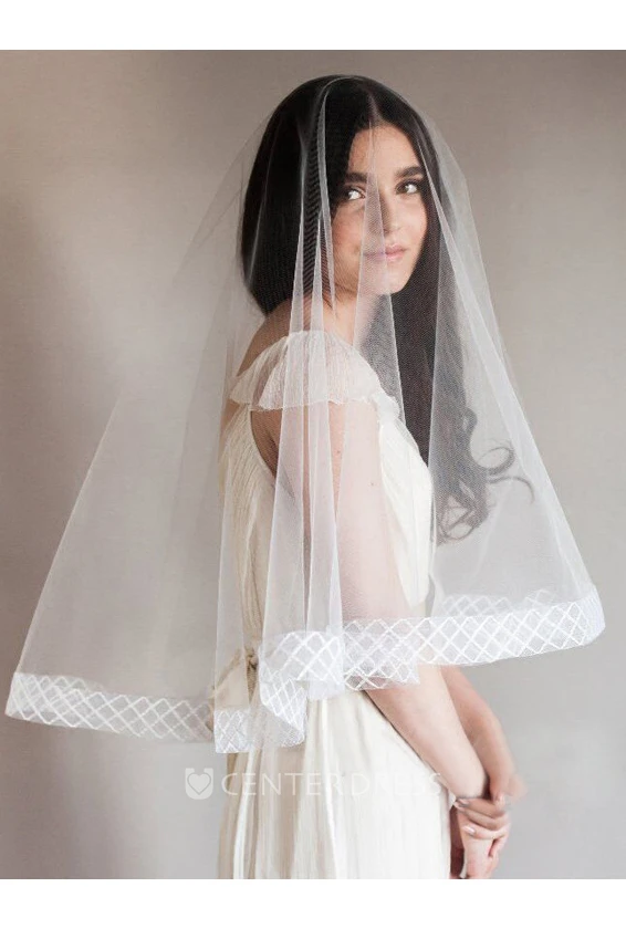 New Simple Short Korean Style Cover Tulle High-End Wild Veil 