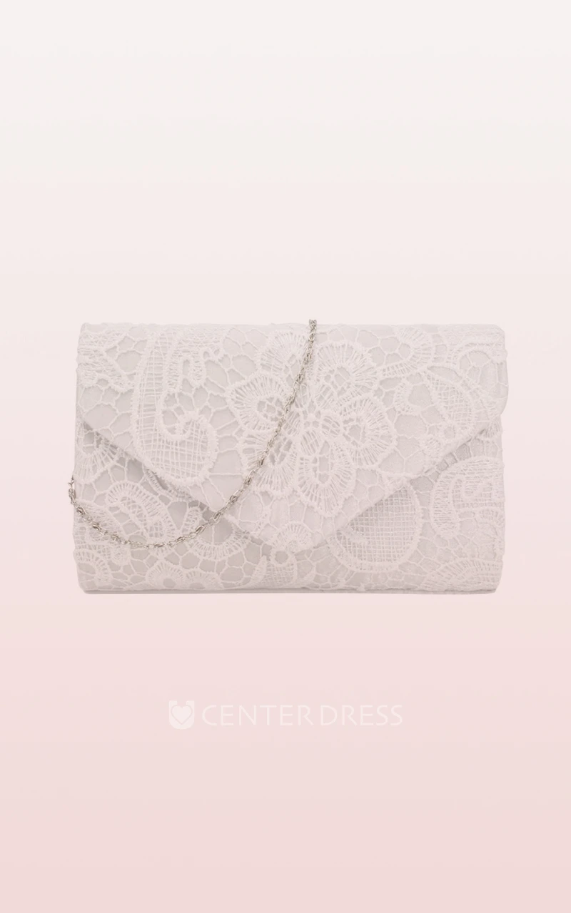 Lace Clutch with Flower