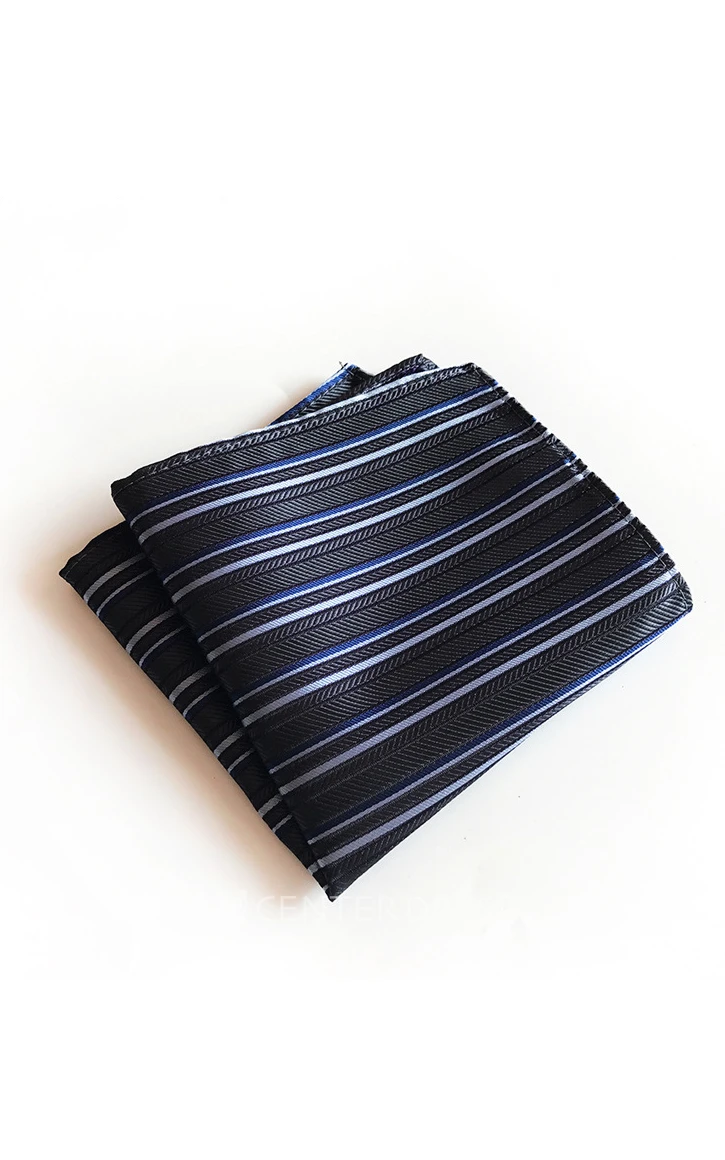 Striped Printing Pocket Square-11 Color Options