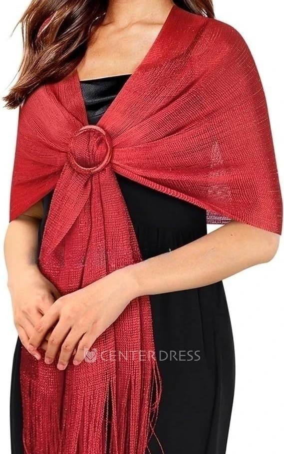 Sleeveless Cocktail Scarf Polyester Evening Shawl