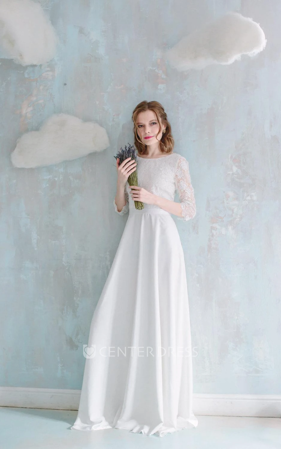 Sheath Half Sleeve Lace Vintage Style Dress With Low-V Back