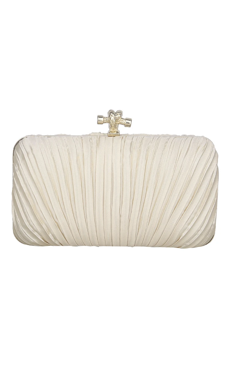 Satin Pleating Clutch