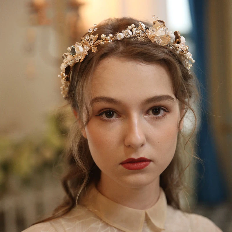 Western Style Handmade Crown with Crystal