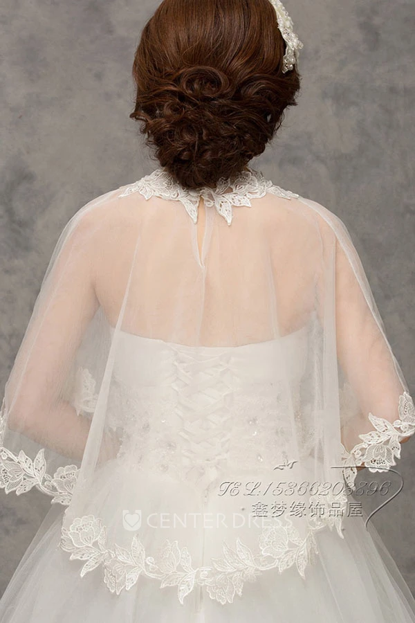 New Lace White Word Shoulder Cape Shawl