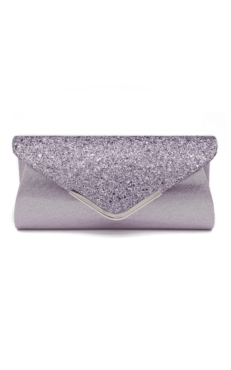 Sequin Flap Envelope Clutch