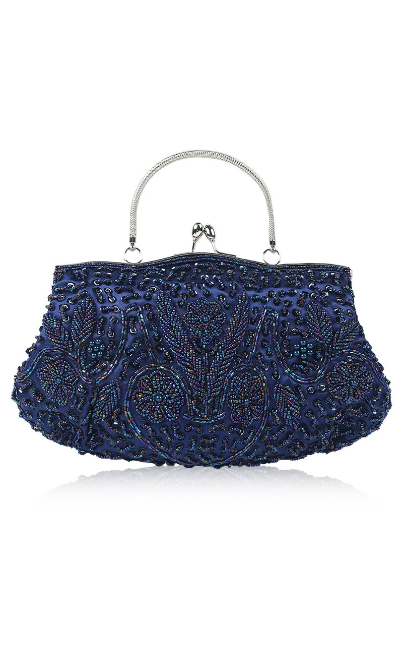 Appliqued Beaded Handbag