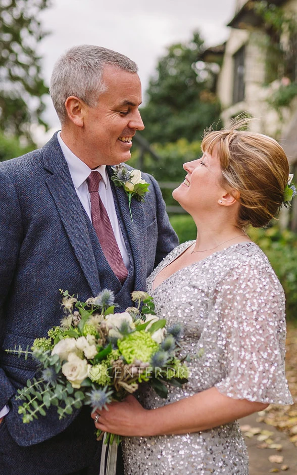 Modest Tulle Sequins Evening Dress Keyhole Back Wedding Dress