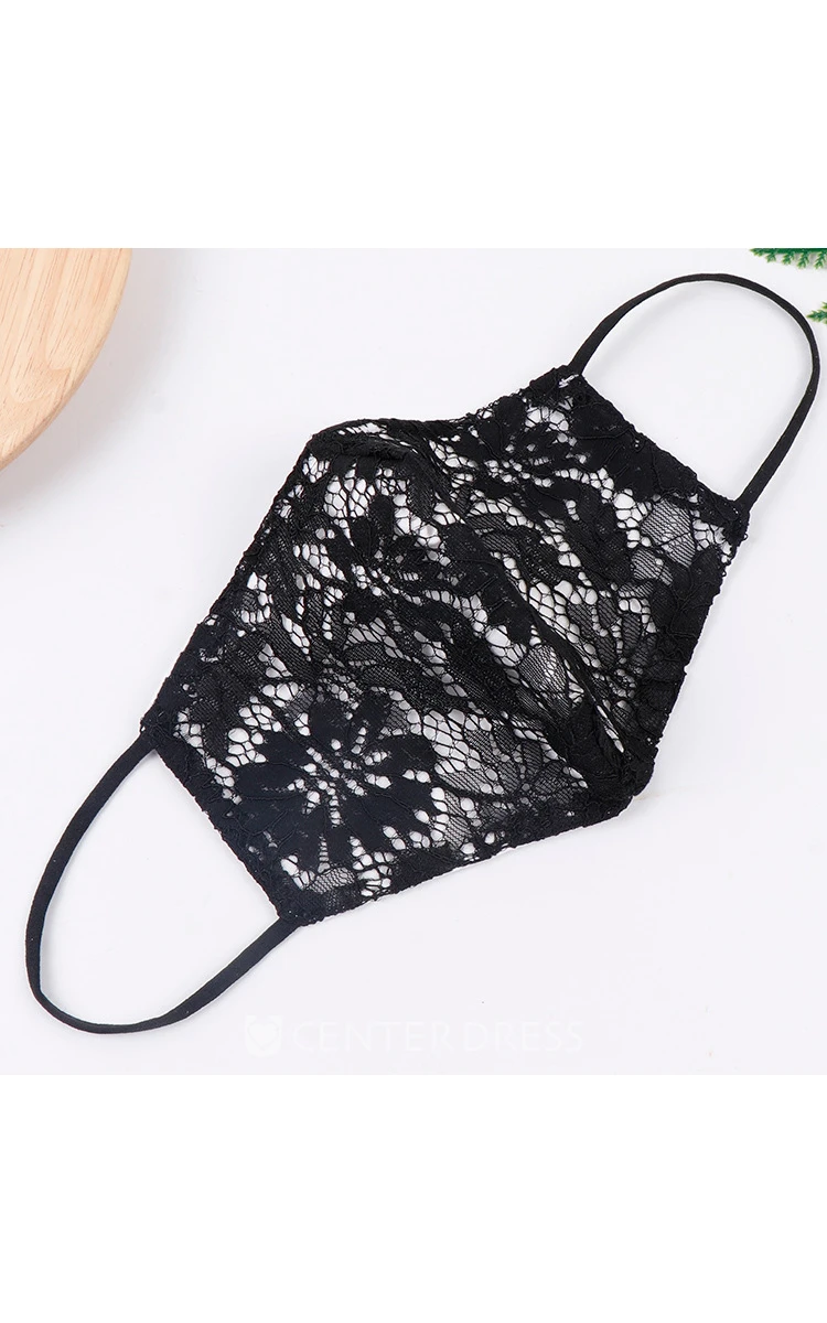 Non-Medical Lace Appliqued Wedding Face Masks