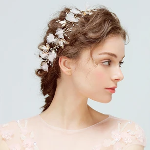 Chic Tulle Alloy Headbands with Flowers and Butterflies