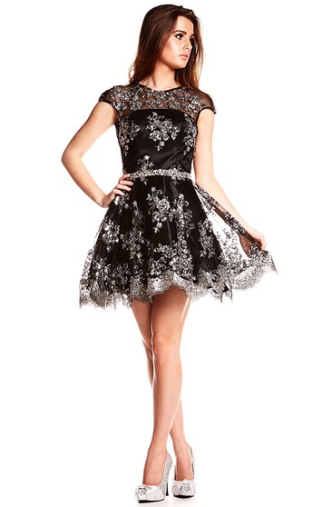 short black winter formal dresses