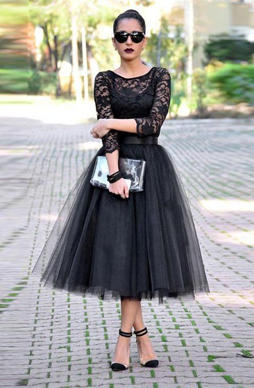 long sleeve semi formal