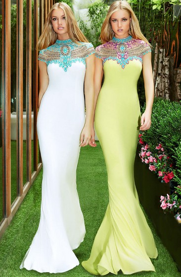 evergreen prom dress