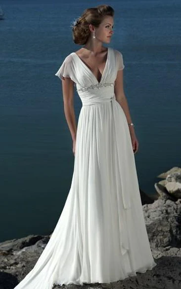 White flowy dress for best sale beach wedding