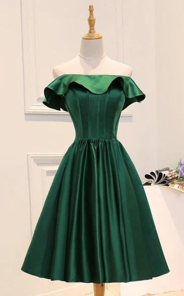 Forest green best sale homecoming dress