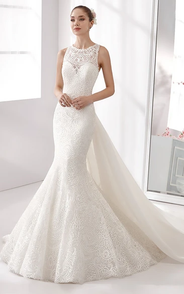 MARYBELLA  Shimmer Wedding Dress With Detachable Skirt – Envious