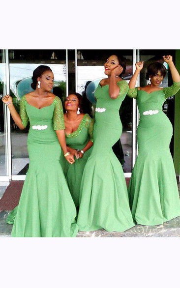 Short Jade Bridesmaid Dresses