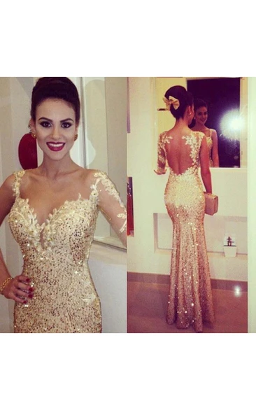 Gorgeous Sequined Mermaid Evening Dresses Sweetheart Appliques Floor Length Prom Gowns