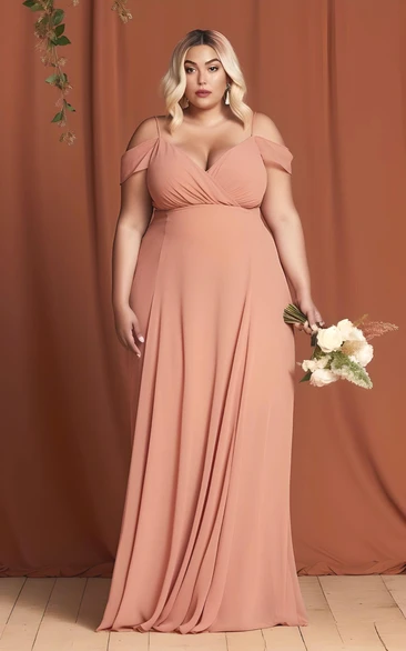 Chiffon A-Line Bridesmaid Dress 2023 Simple Casual Bohemian Sweetheart