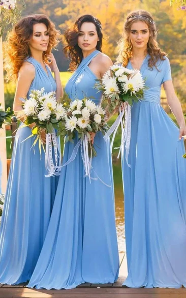 Periwinkle blue hot sale bridesmaid dresses