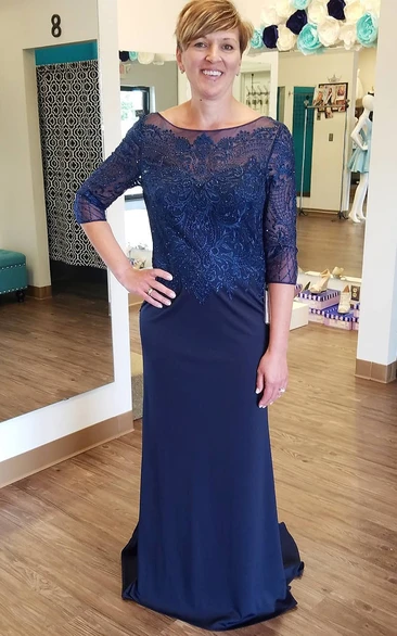 Steel Blue Mother of the Bride Dresses