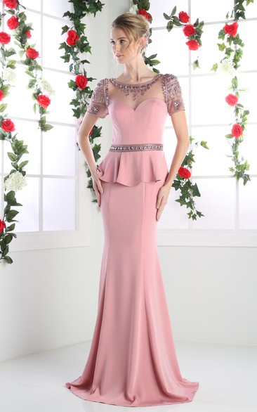 Peplum 2024 formal gowns