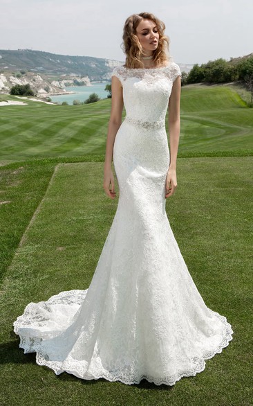 Bling trumpet outlet wedding dress