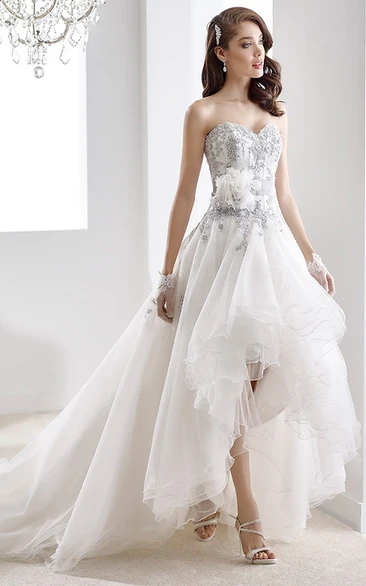 High low wedding dresses with cowboy boots best sale